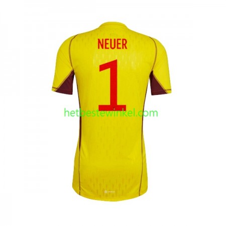 Duitsland Manuel Neuer 1 Doelman Voetbaltenues Kind Uit WK 2022 - SS (+ Korte broeken)